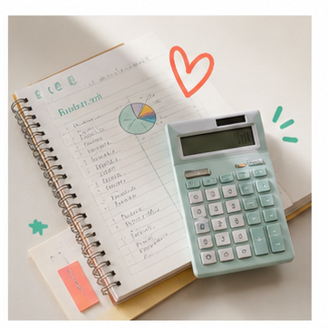 Roth IRA notebook and calculator
